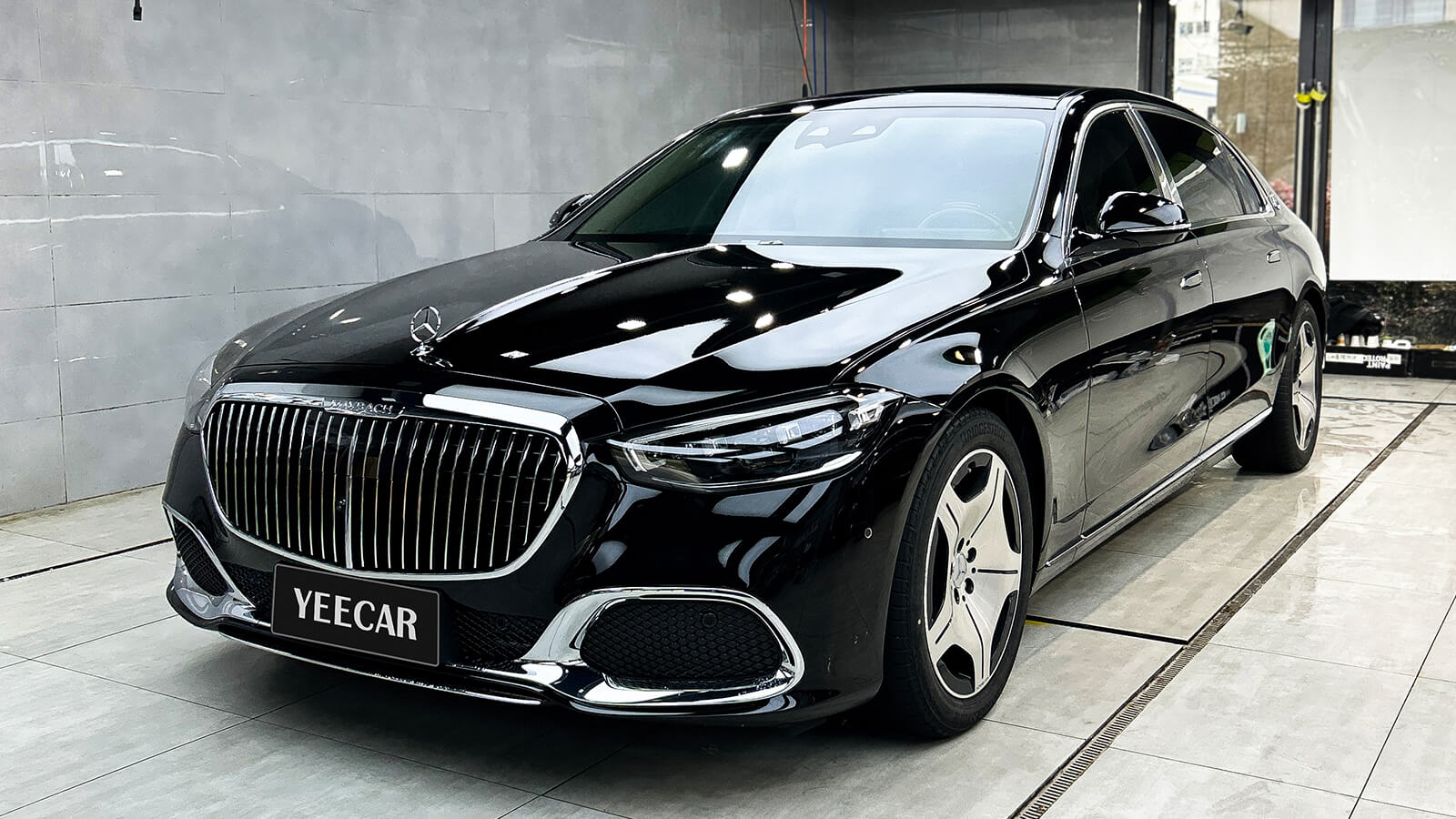 奔驰S480施工S75+A15+A35窗膜