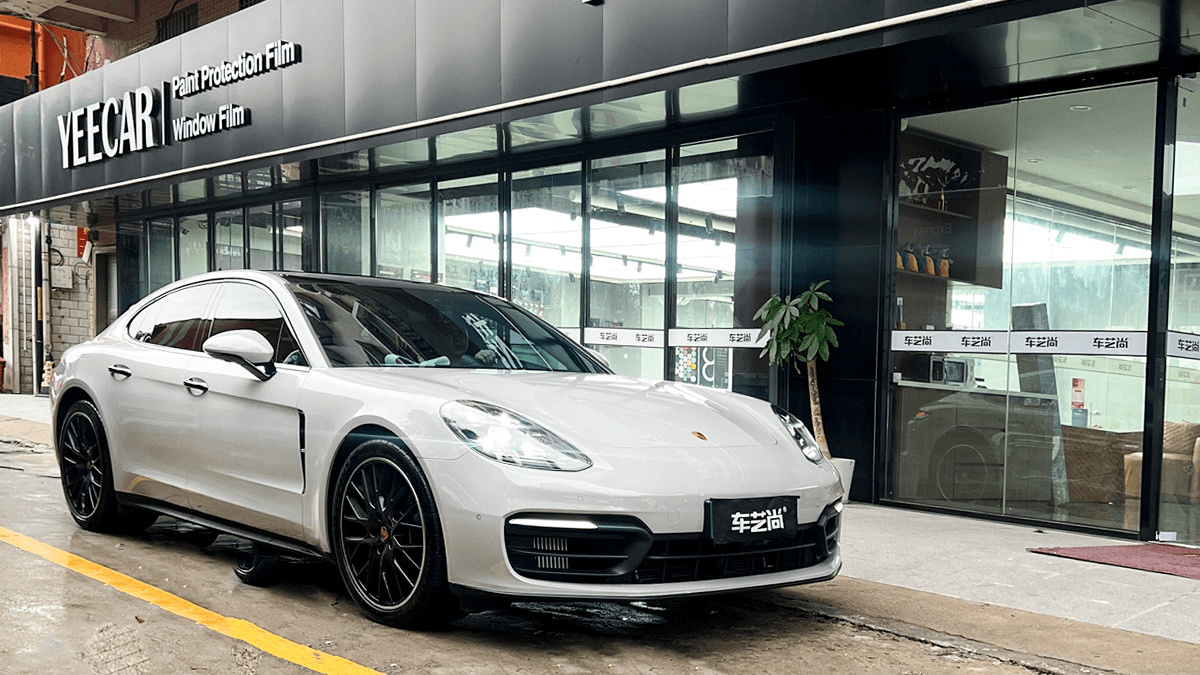 精工守护｜深圳龙岗店保时捷帕拉梅拉施工威固V10+龙膜后羿
