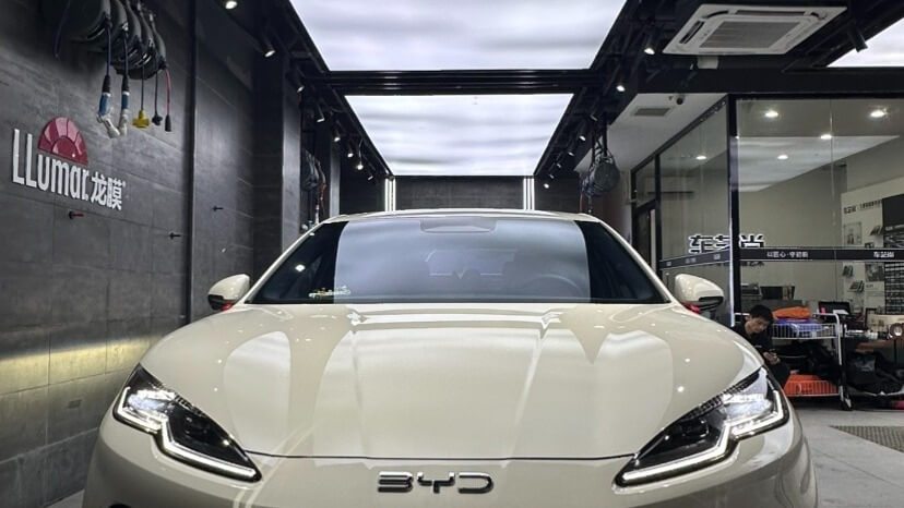比亚迪海豹 06EV 到店龙膜贴膜｜20多公里奔赴长沙车艺尚旗舰店