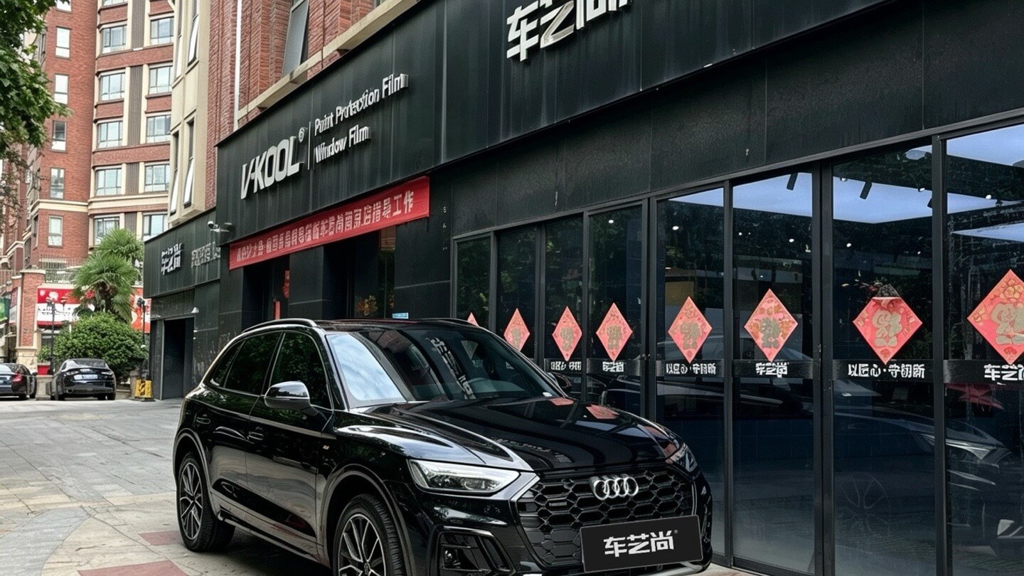 南京奥迪 Q5L 车窗隔热膜施工｜威固 VK70+KC20 套装