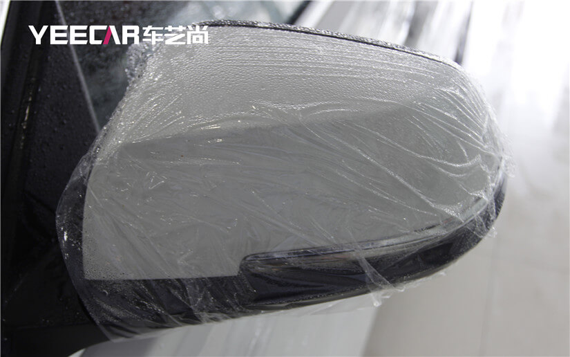 施工前后视镜保护