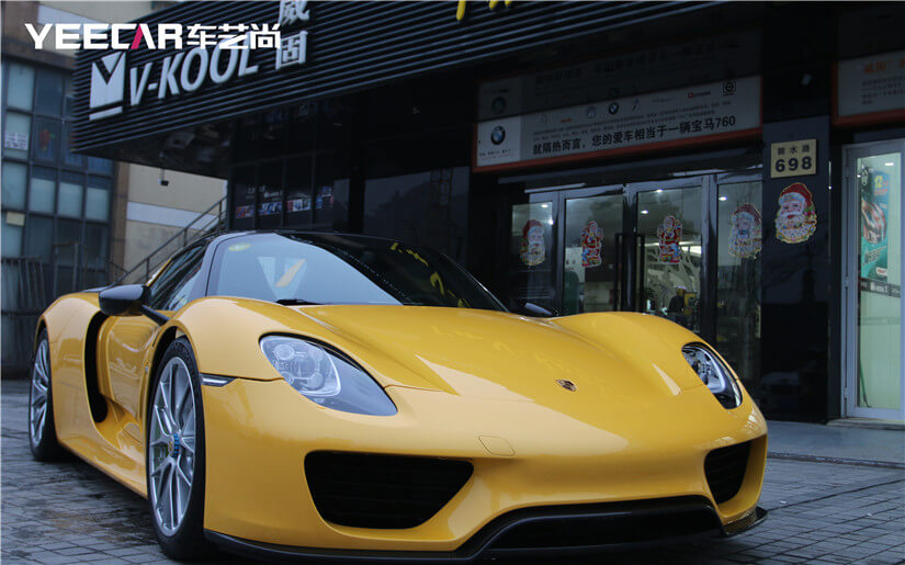 918  V70全车贴+SONAX漆面纳米镀晶施工效果展示