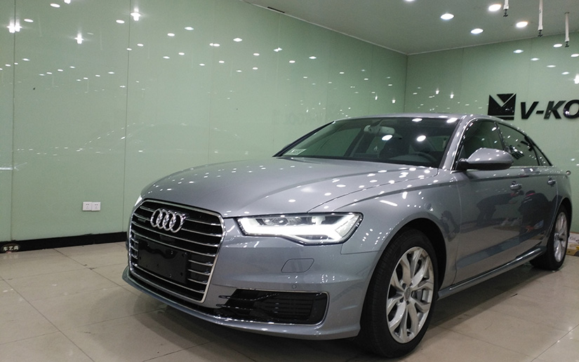  A6在车艺尚吴中路店贴V70+K28施工后效果展示