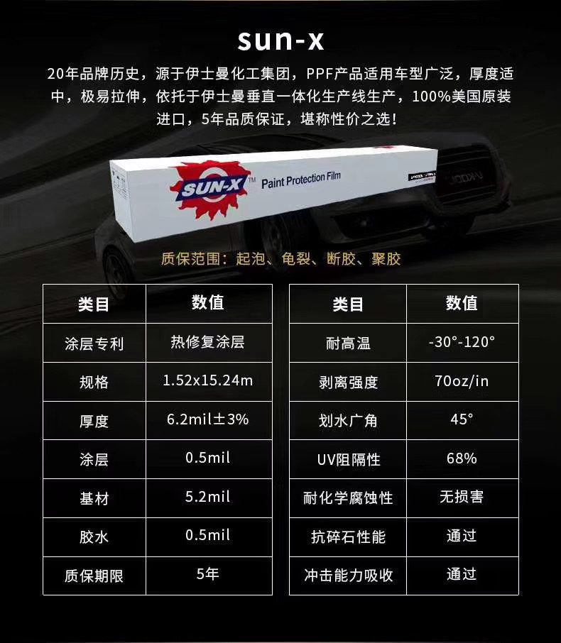 威固漆面保护膜基础款SUNX