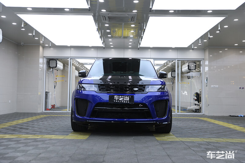 路虎SVR漆面保护膜施工效果