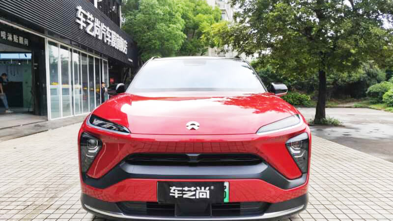 蔚来ES6选择到车艺尚宝山旗舰店贴ROLIPS隐形车衣