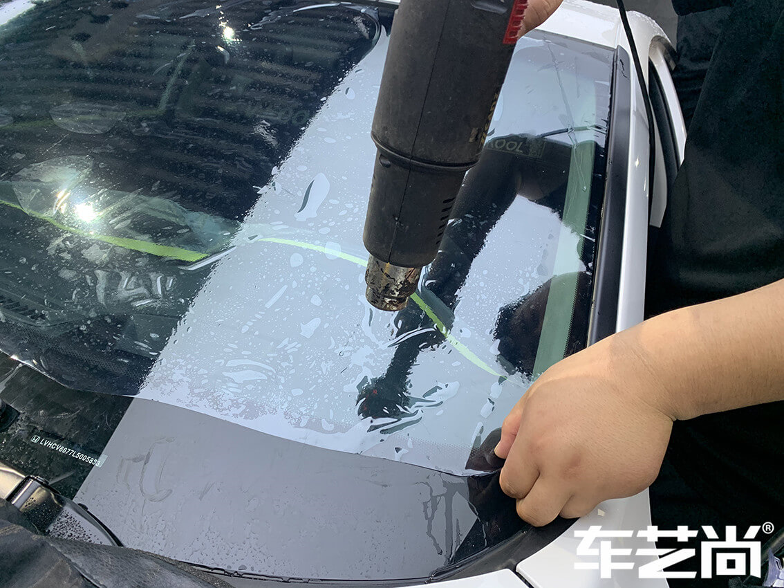 沃尔沃S60施工威固玻璃膜施工案例展示图（3）