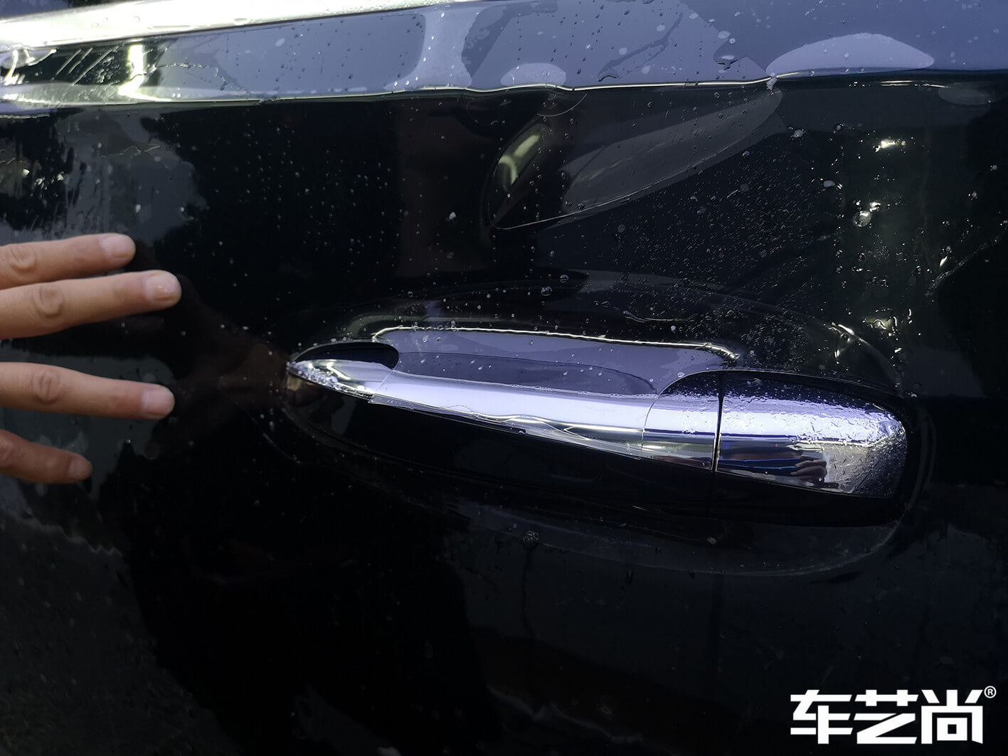 奔驰GLE选择威固V100漆面保护膜，施工案例展示（图八）