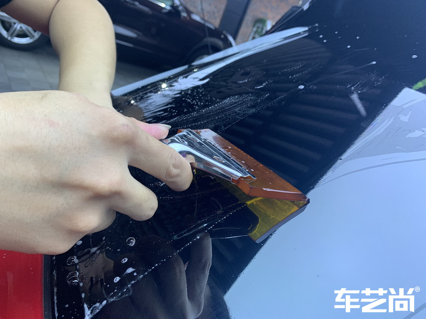 保时捷卡宴装贴威固V70+V40，施工流程展示（图十一）