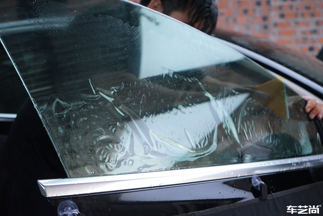 特斯拉Model 3施工威固隔热膜案例分享（7）
