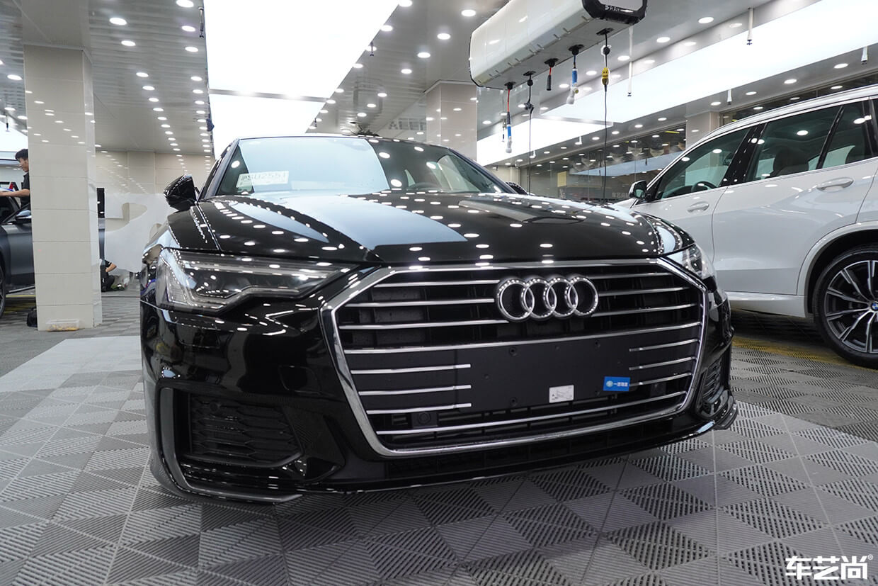 奥迪 A6装贴威固隐形车衣，施工流程展示（11）