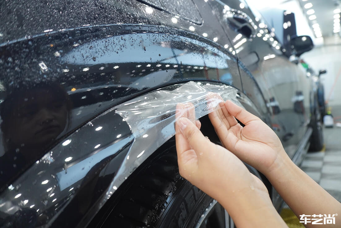 沃尔沃XC90贴隐形车衣施工流程案例展示（15）