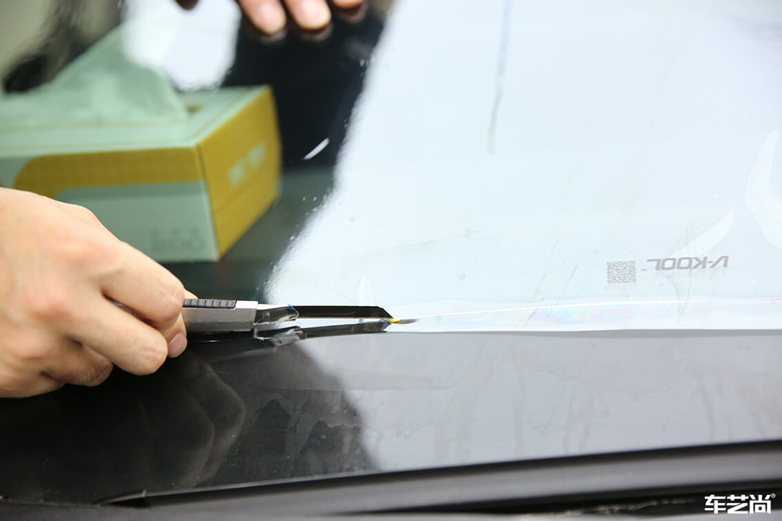  太空银林肯施工威固隔热膜，流程展示（10）