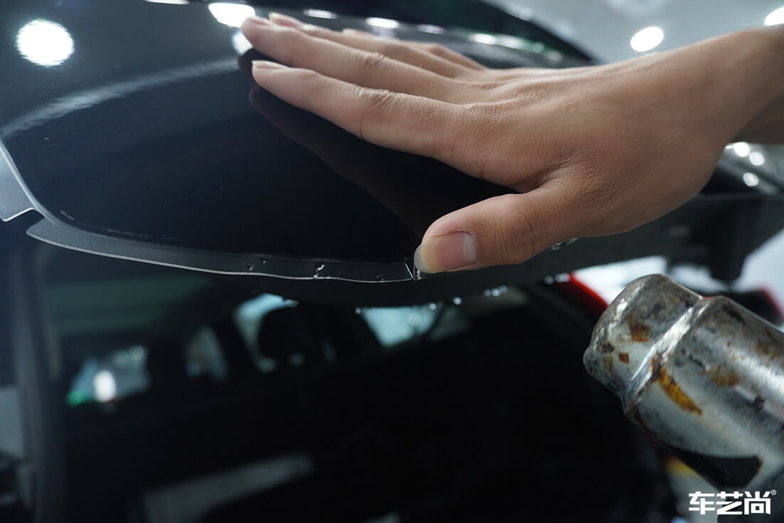 沃尔沃XC90贴隐形车衣施工流程案例展示（13）