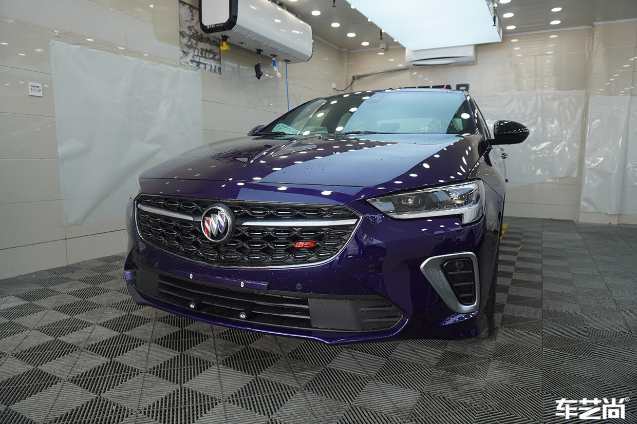 蓝色别克GS施工威固隐形车衣（3）