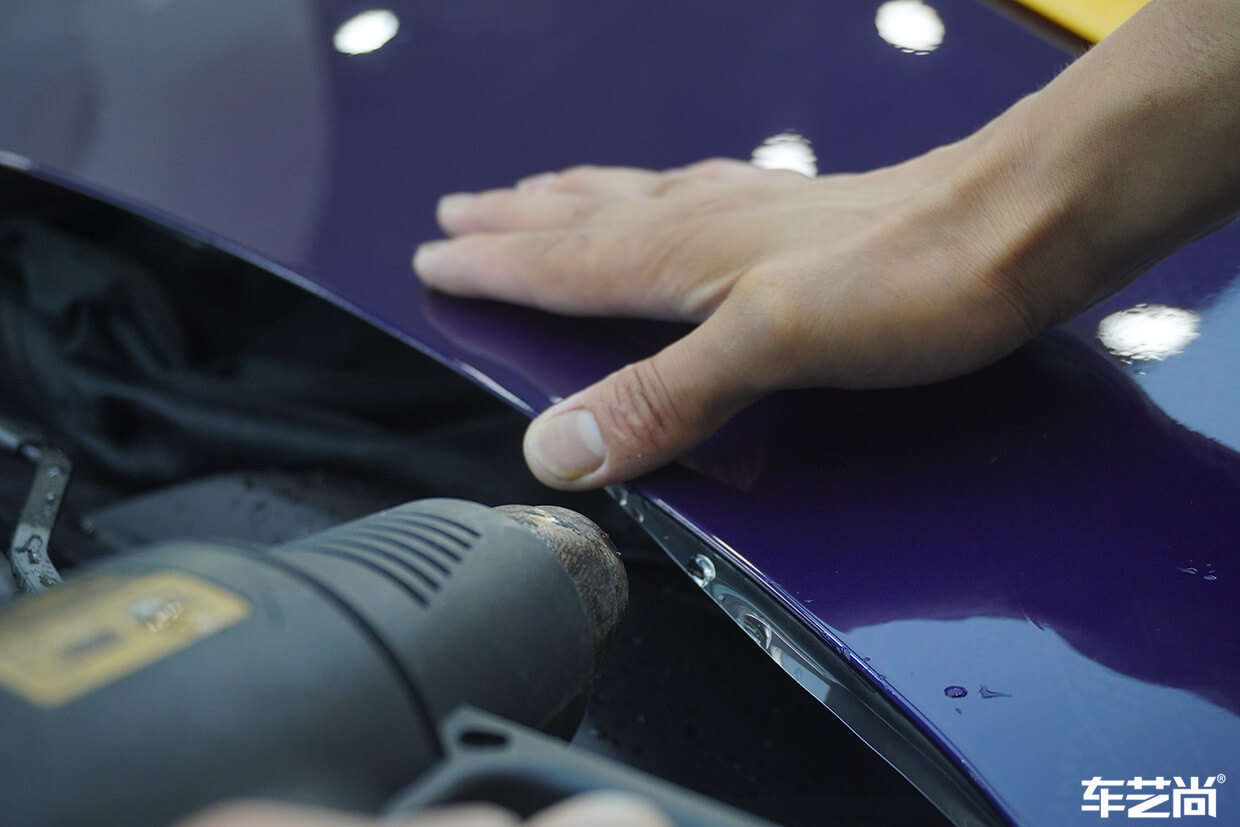 蓝色别克GS施工威固隐形车衣（17）