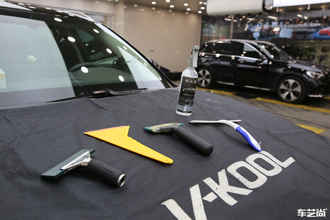  太空银林肯施工威固隔热膜，流程展示（6）