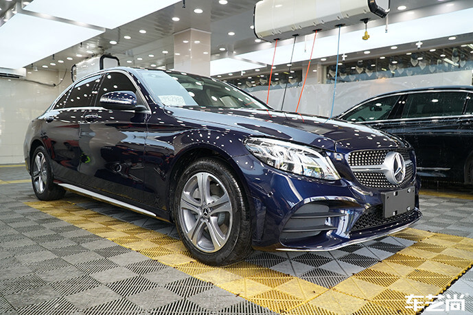 奔驰C260L贴威固隐形车衣流程图（6）