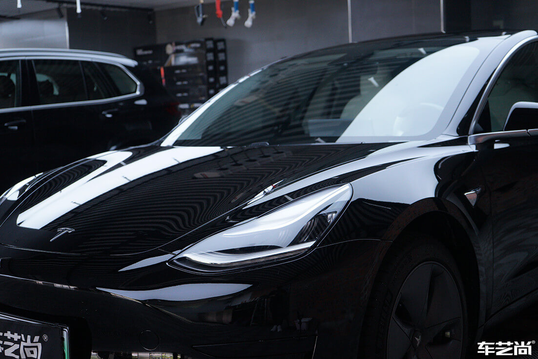 特斯拉Model 3施工威固隔热膜案例分享（17）