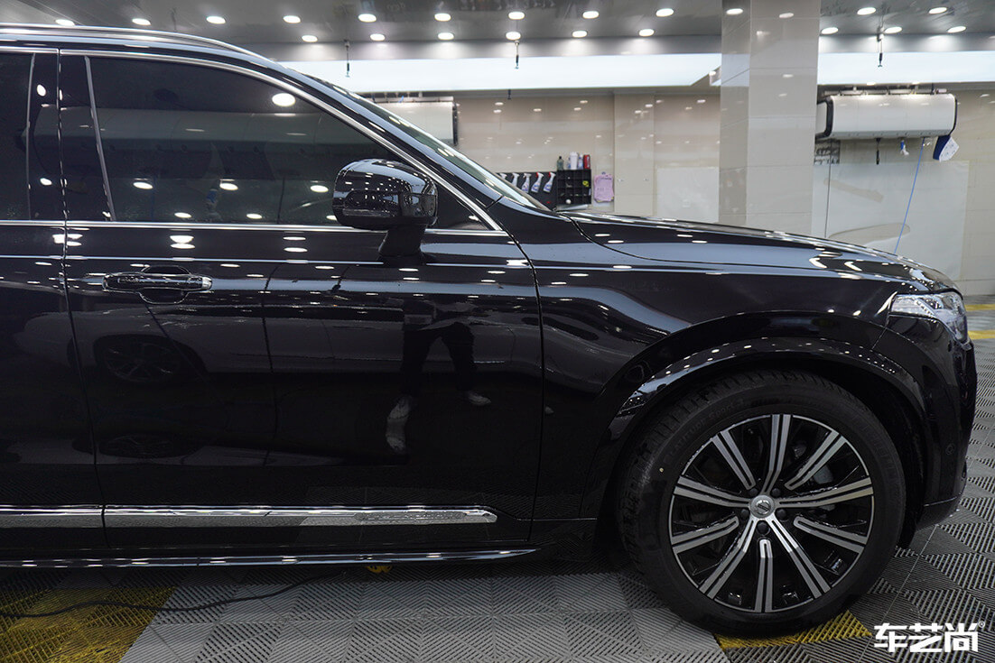 沃尔沃XC90贴隐形车衣施工流程案例展示（19）