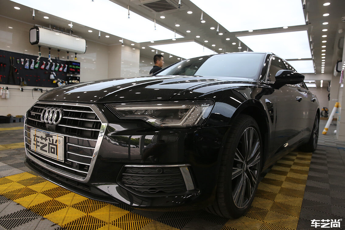 奥迪 A6L装贴威固隐形车衣，施工流程展示（15