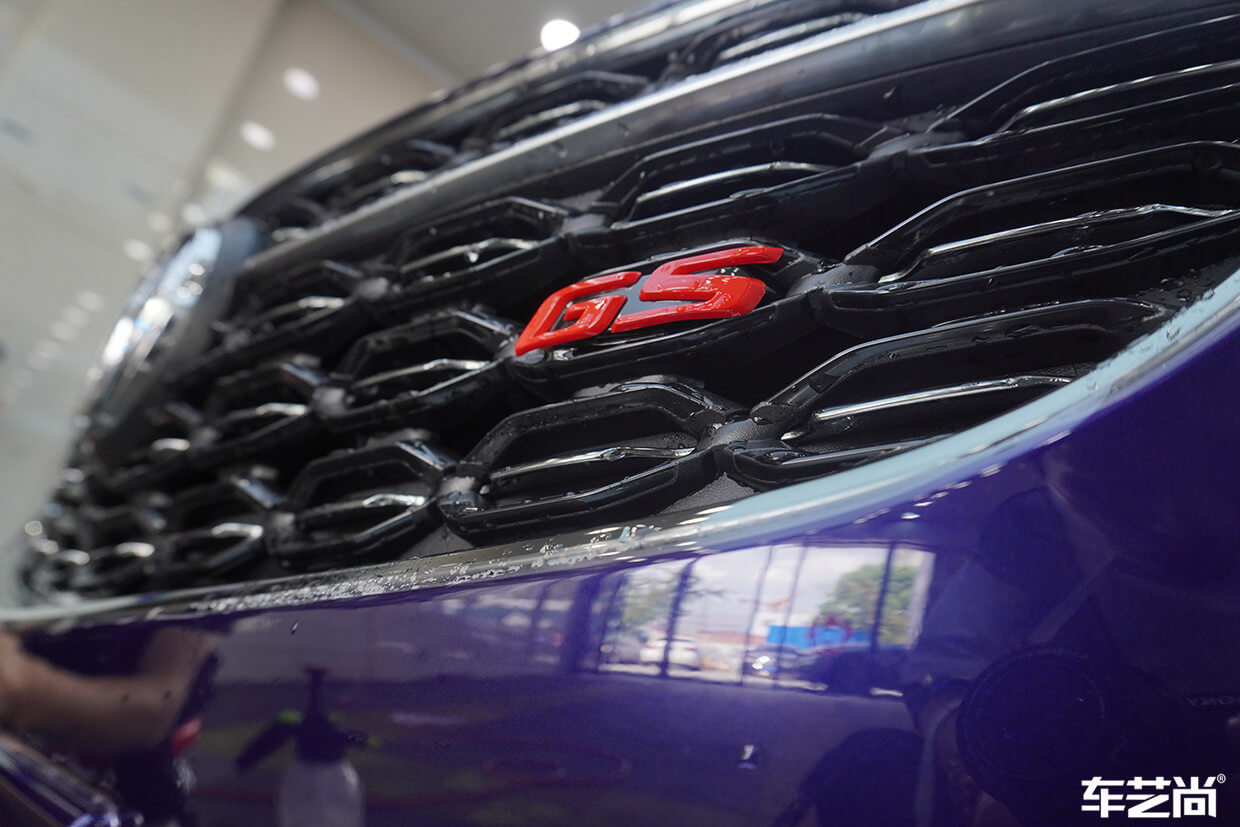 蓝色别克GS施工威固隐形车衣（9）