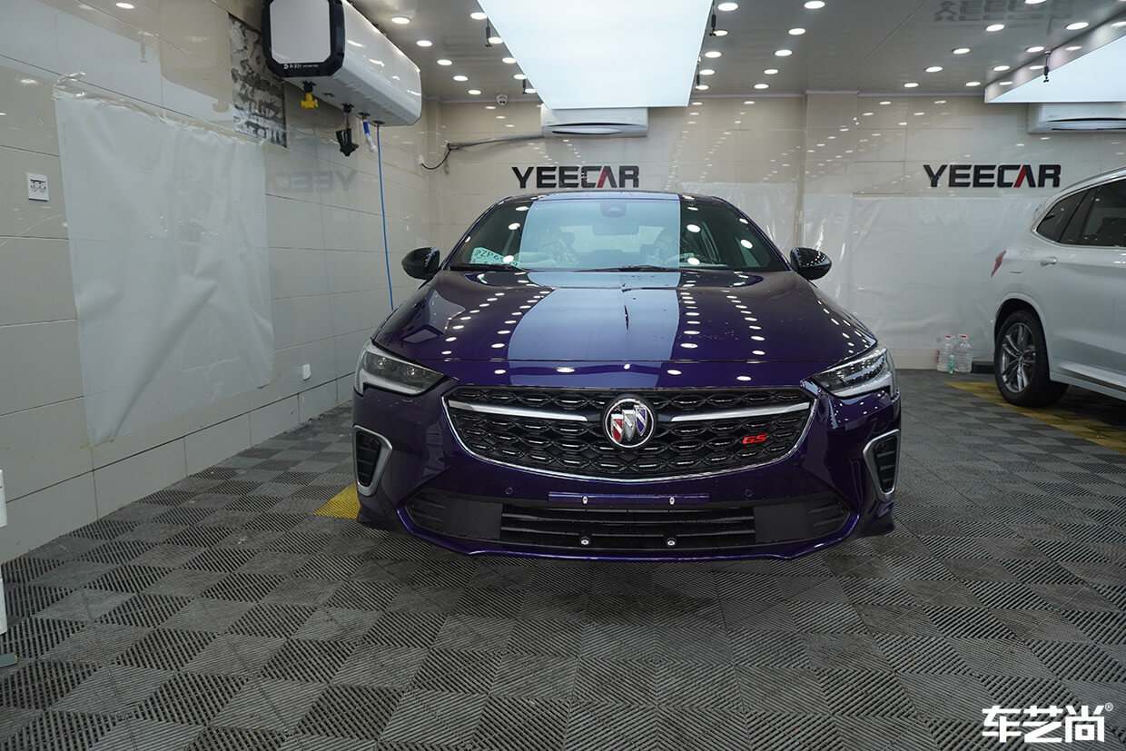 蓝色别克GS施工威固隐形车衣（5）