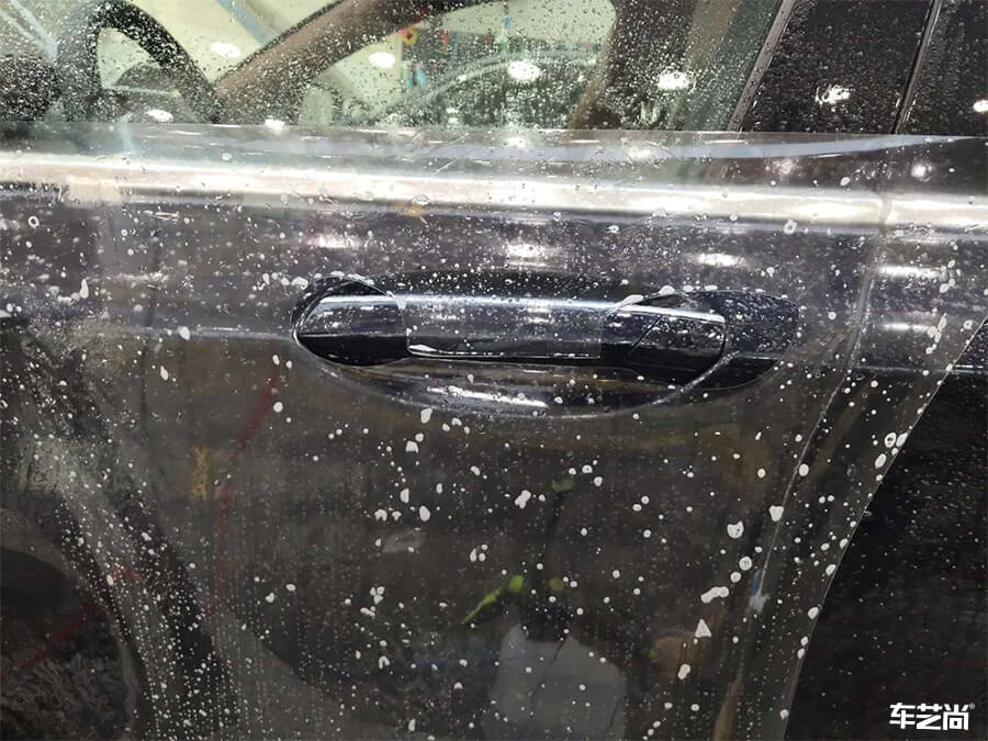 宝马7系选择专车专用隐形车衣，施工案例展示（8）