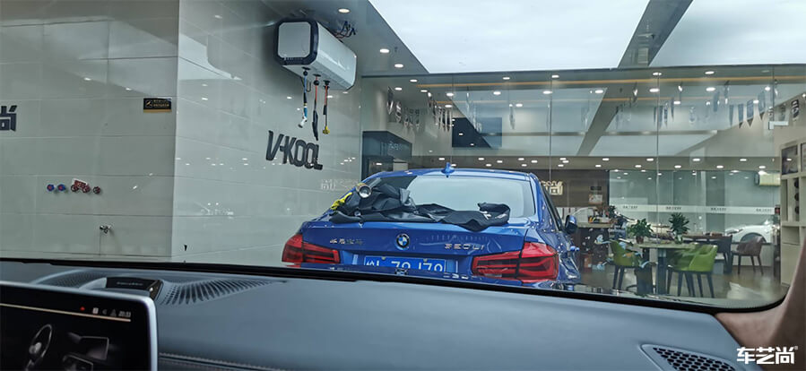 宝马7系装贴威固V70+K35，施工流程展示（14）