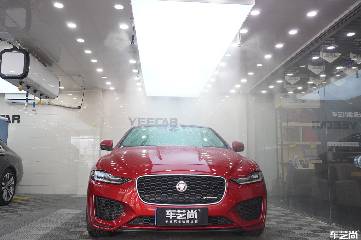 捷豹XEL装贴威固漆面保护膜流程展示（1）