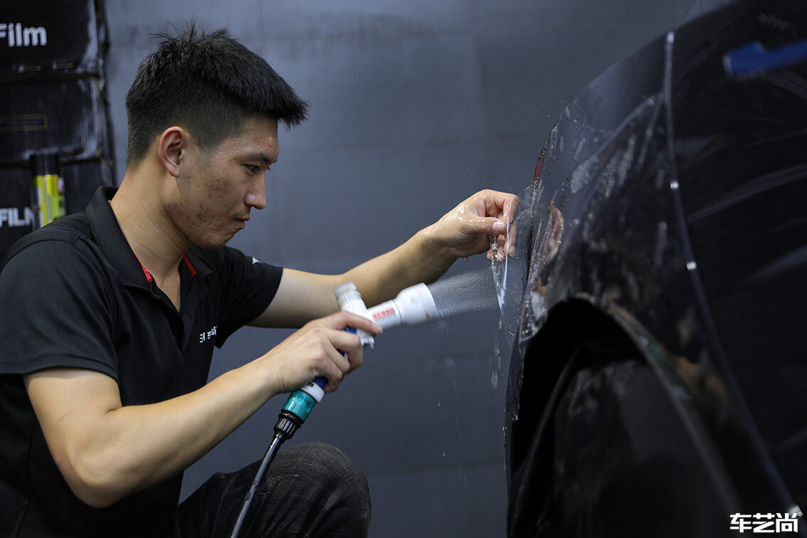 特斯拉Model 3施工威固漆面保护膜案例展示（9）