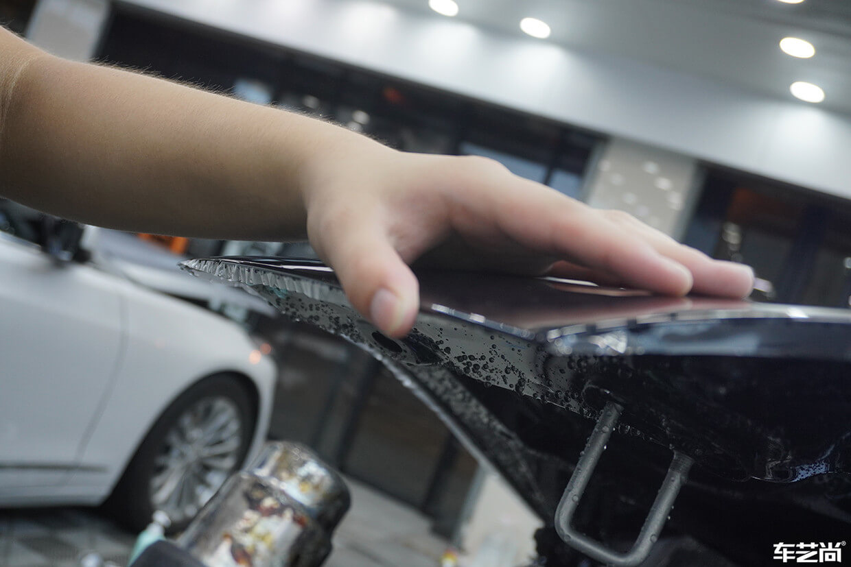 宝马3系施工隐形车衣，专车专用无痕包边（11）