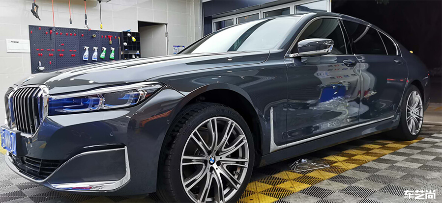 宝马7系装贴威固V70+K35，施工流程展示（20）