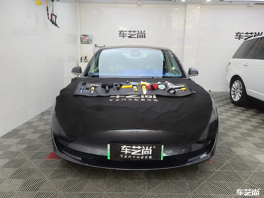特斯拉Model 3装贴威固漆面保护膜案例分享（5）