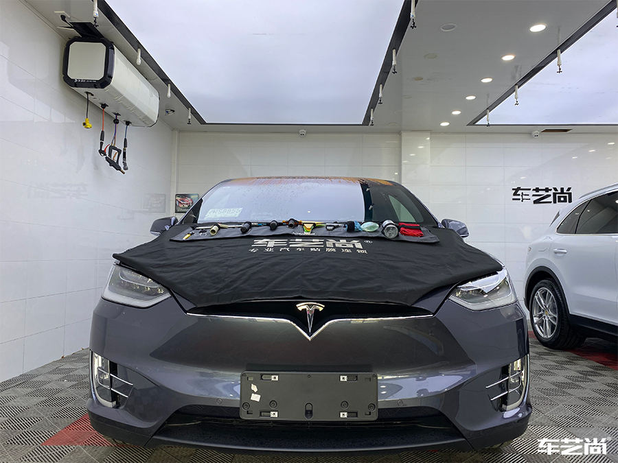 特斯拉Model X施工威固漆面保护膜案例分享（1）