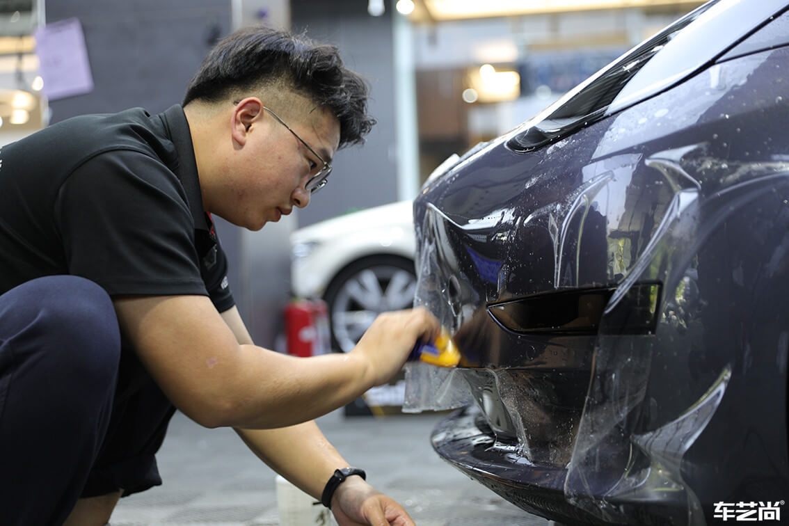 特斯拉Model 3施工威固漆面保护膜案例展示（3）