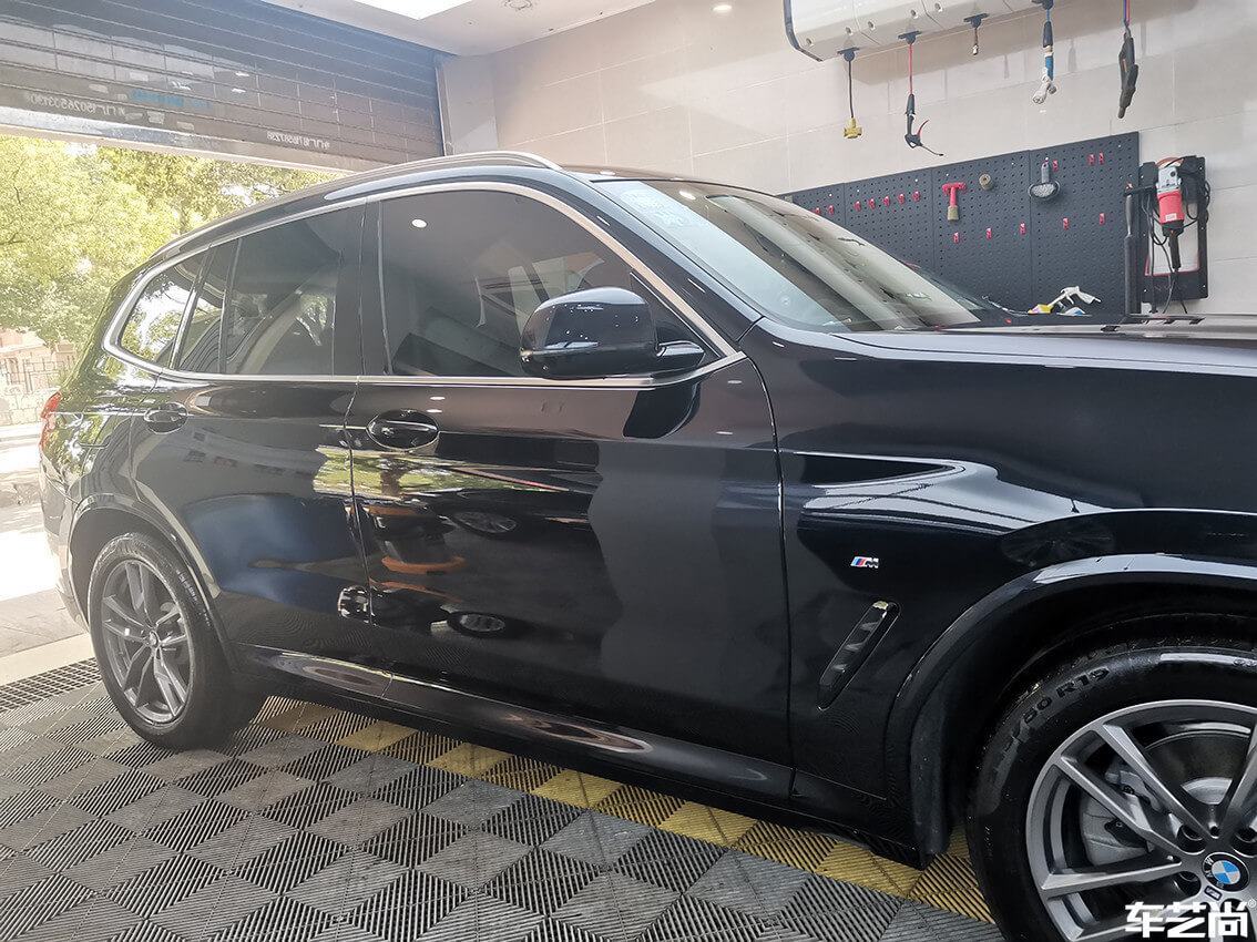 莘庄店施工案例：宝马X3镀膜美容洗车（9）