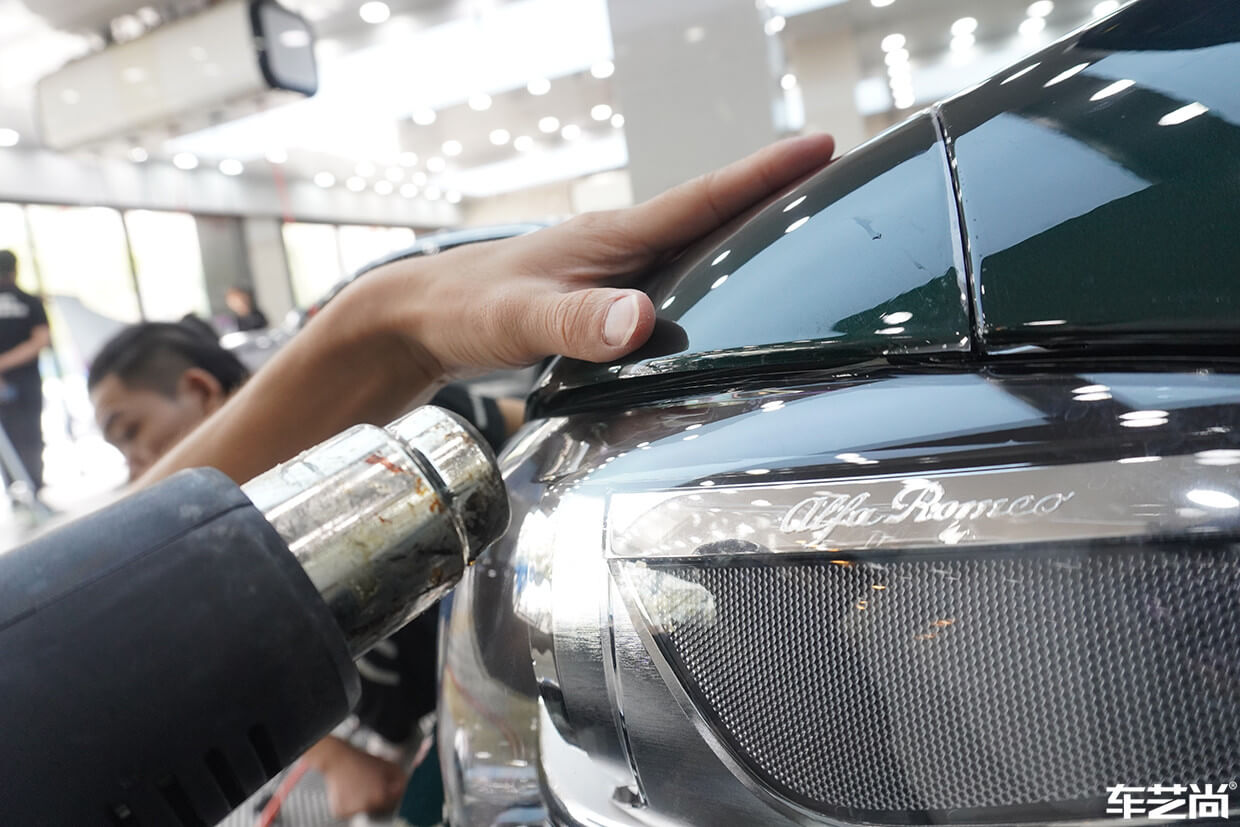 阿尔法罗密欧施工威固隐形车衣流程展示（10）