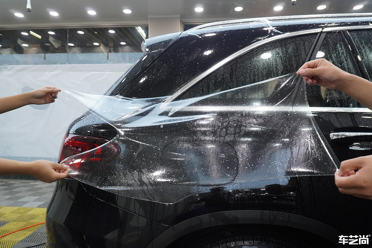 奔驰 GLC300施工威固隐形车衣案例流程展示（3）