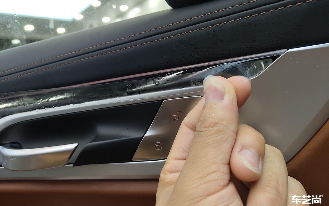 宝马7系装贴威固隐形车衣，施工流程展示（12）