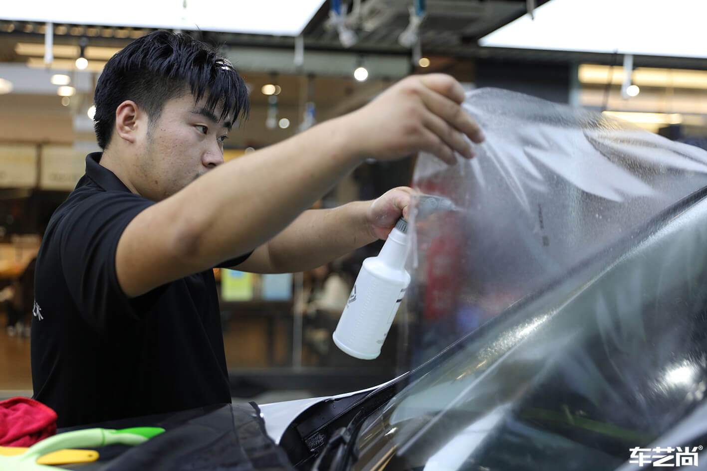 宝马X3装贴威固隐形车衣施工案例展示（9）