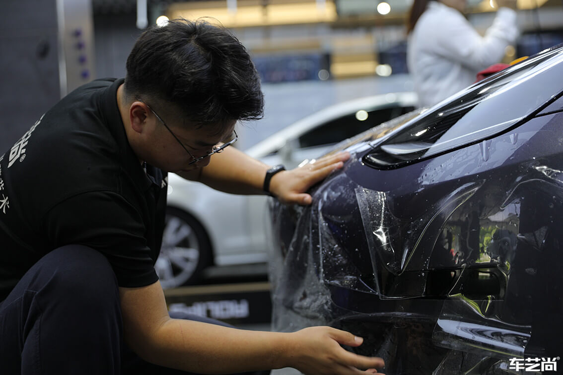 特斯拉Model 3施工威固漆面保护膜案例展示（2）