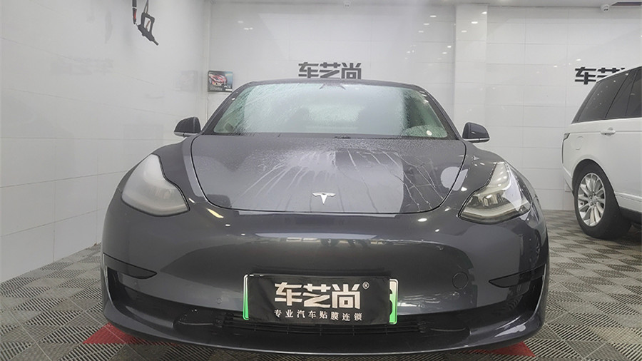 特斯拉Model 3装贴威固漆面保护膜案例分享