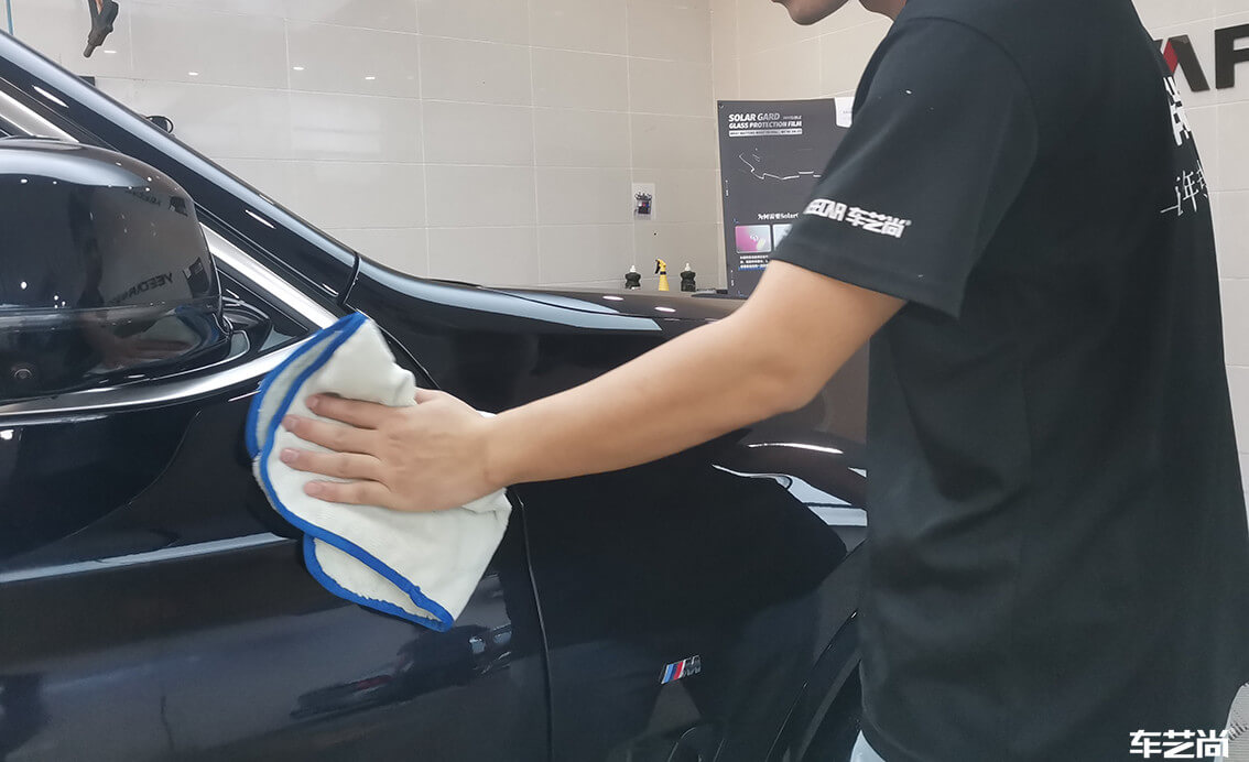 莘庄店施工案例：宝马X3镀膜美容洗车（4）