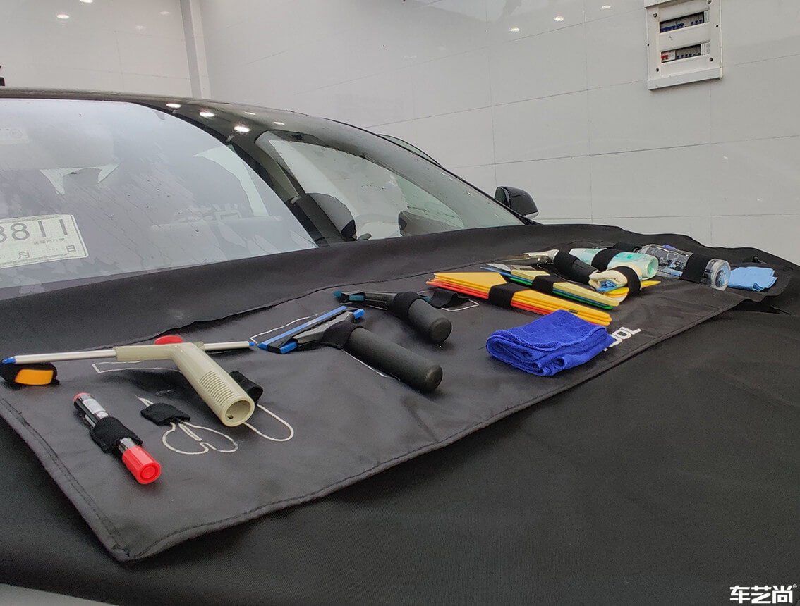 特斯拉Model 3施工威固隔热膜，多重保护（5）