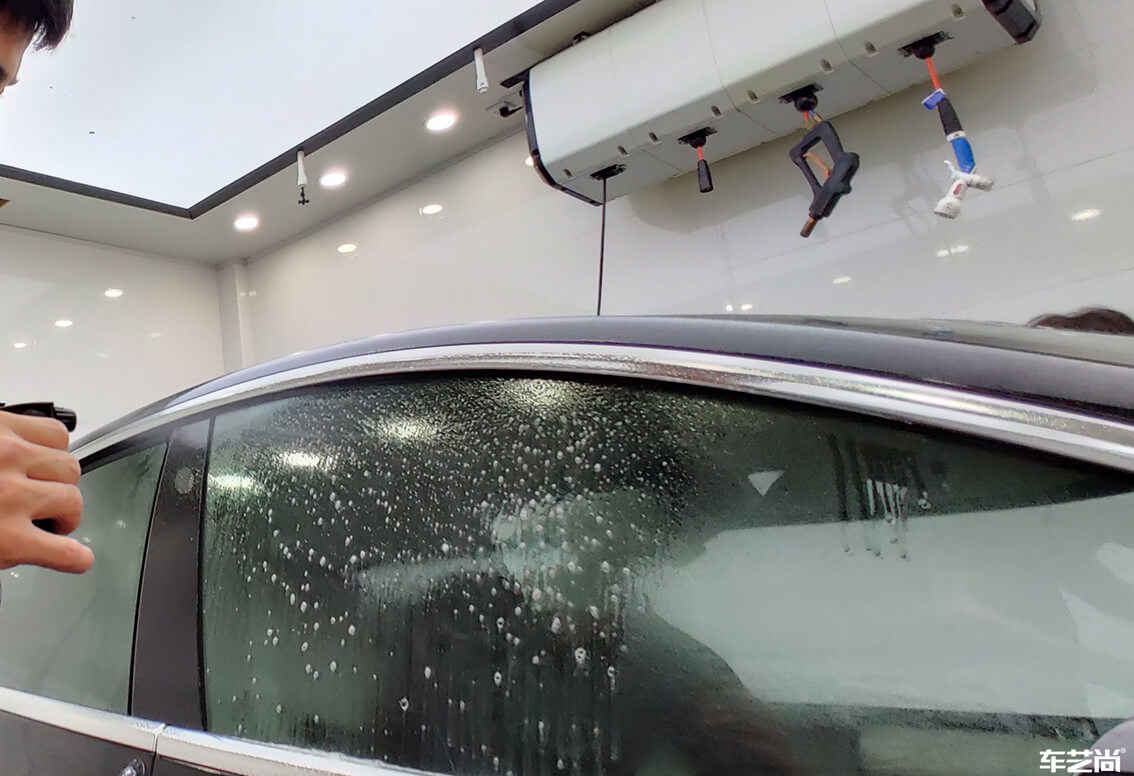 特斯拉Model 3施工威固隔热膜，多重保护（7）