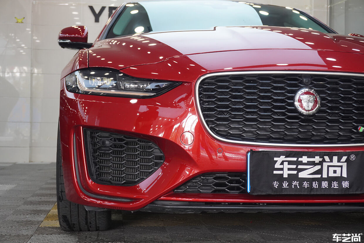 捷豹XEL装贴威固漆面保护膜流程展示（14）