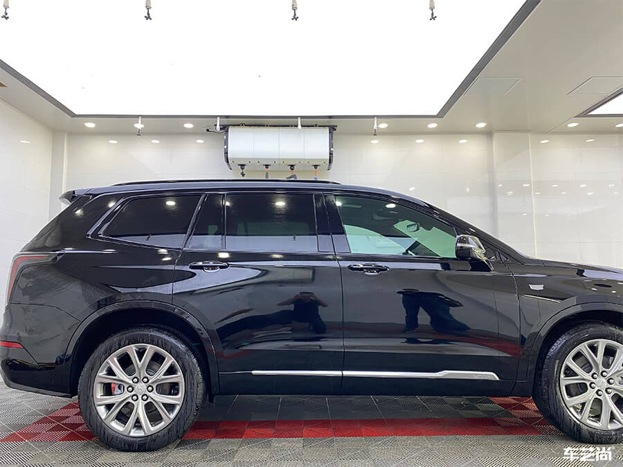 凯迪拉克装贴威固隔热膜，案例流程展示（11）