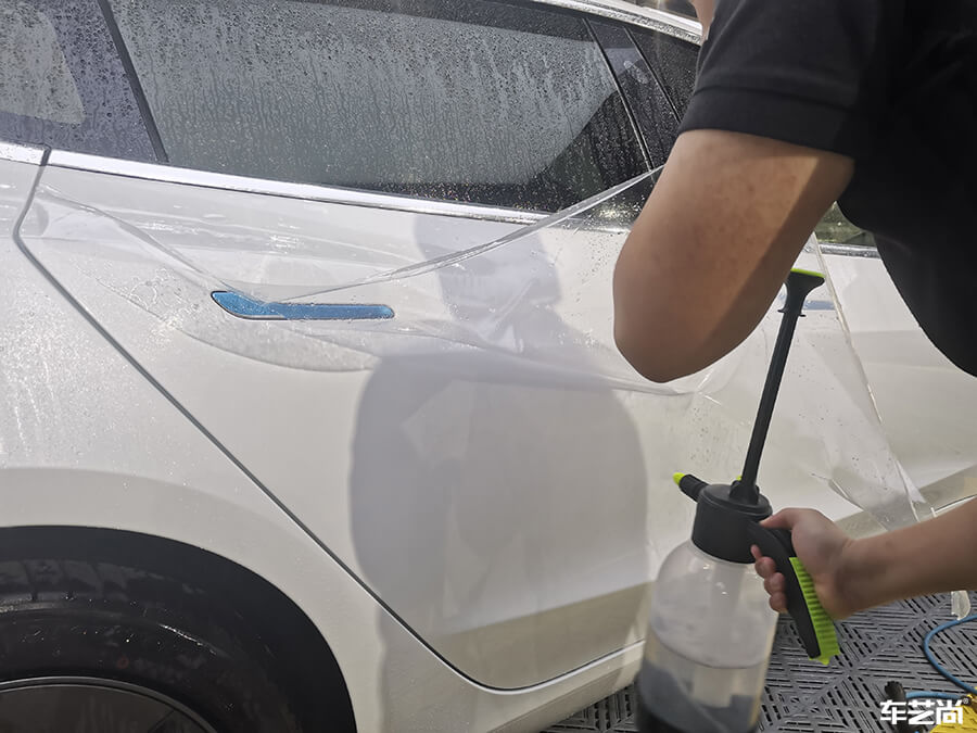 特斯拉Model 3施工罗利普斯隐形车衣案例分享（1）