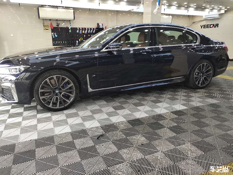 宝马7系选择专车专用隐形车衣，施工案例展示（12）